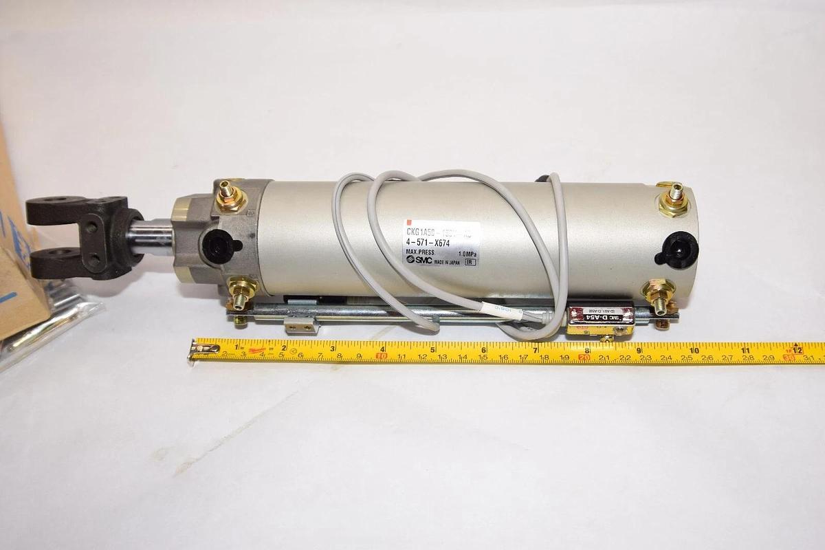 (NEW) SMC CKG1A50-150Y-A54-571-X674 1.0MPa Pneumatic Cylinder Clamp