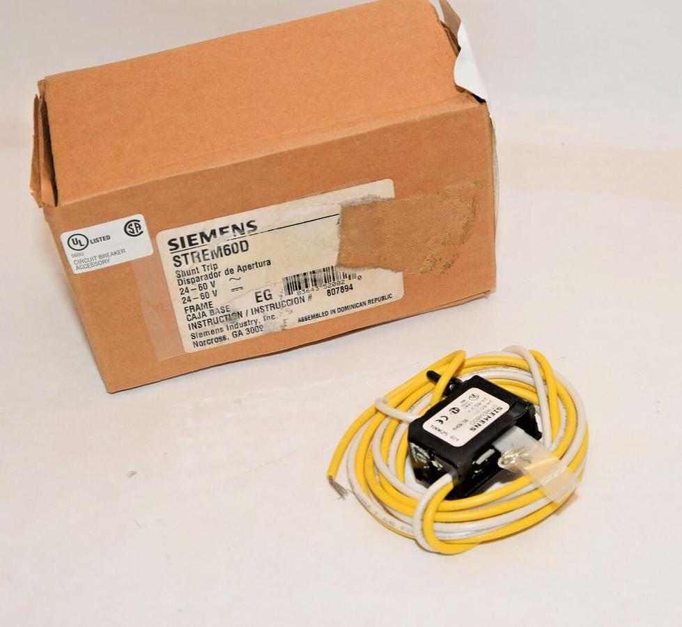 Siemens STREM60D Shunt Trip 24-60v NEW