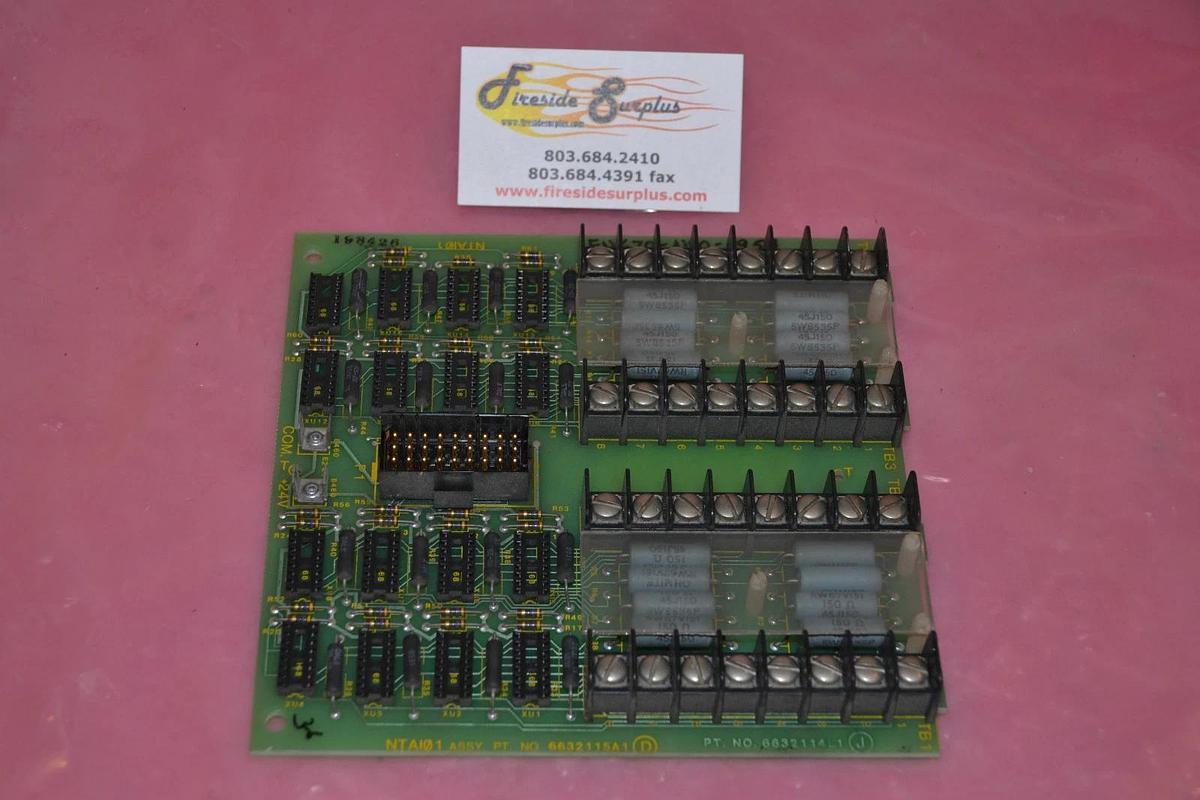 Used BAILEY ANALOG INPUT TERM UNIT CIRCUIT BOARD CARD NTAI01 6632115A1 24 VDC