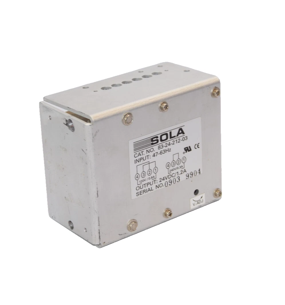 Used SOLA 83-24-212-03 832421203 47-63Hz 24Vdc 1.2A Power Supply