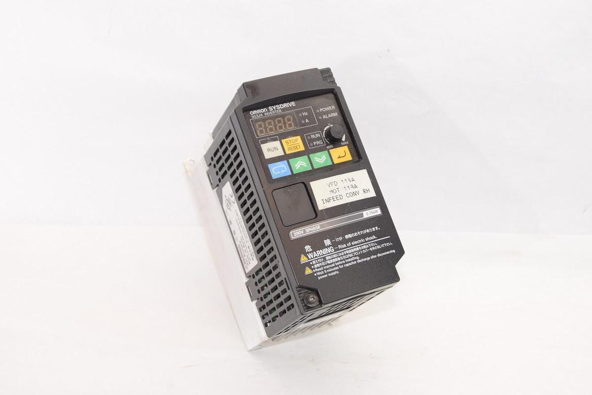 Used OMRON 3G3JX-A2007 200V 3 Phase 0.75kW Sysdrive Inverter