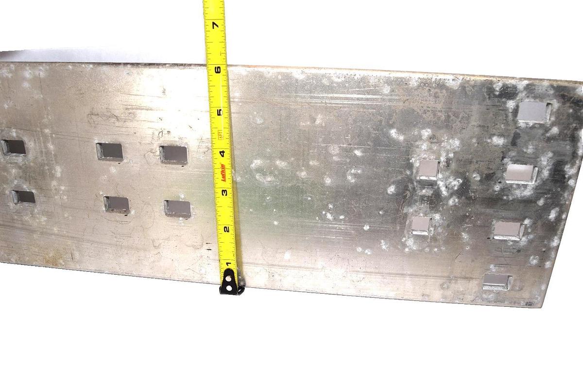 Used 21-1/2" x 6" x 1/4" Aluminum Bus Bar Plate Stock Busbar buss bar