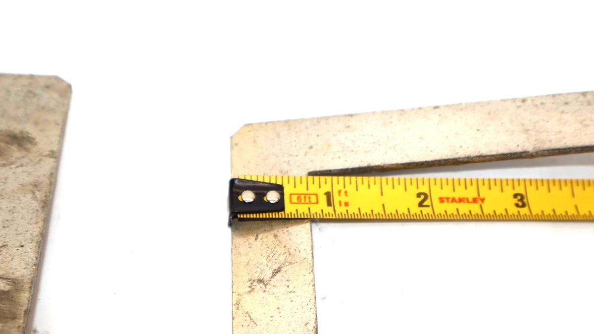 Used 4-1/2" x 3/4" x 1/8" x 4-1/2" L-Shaped Copper Buss Bar (Lot of 3)