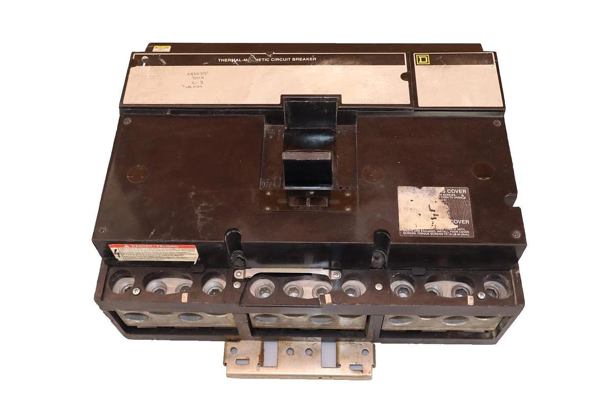 Used Square D Circuit Breaker 900Amp NA36900 Thermal-Magnetic 900A Frame 3Pole