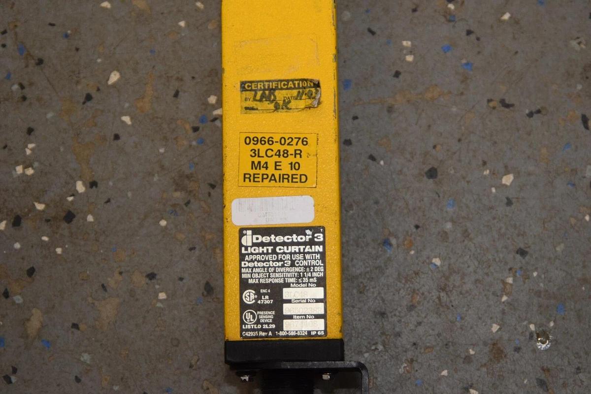 Used HONEYWELL Light Curtain 3LC48 Detector 3 Light Curtain