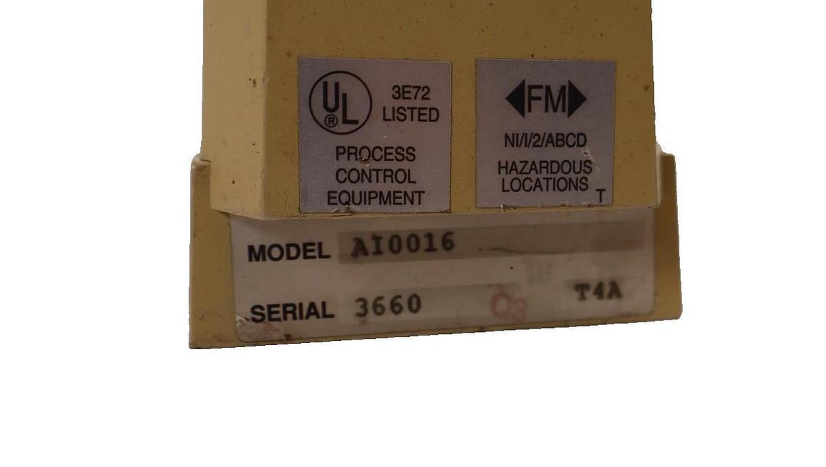 Used Transition Technology Input Module AI-00-16 , AI0016 16 In T/C mV Volt