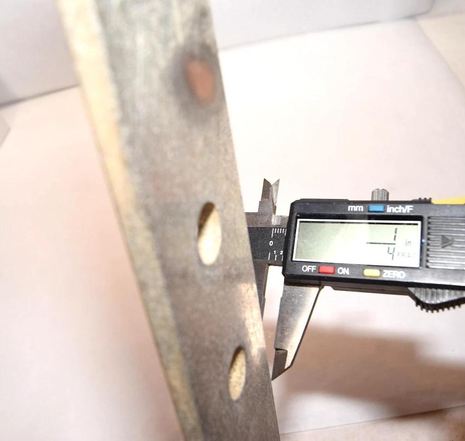 Used 119117590 66" x 2" x 1/4" Copper Bus Bar Ground