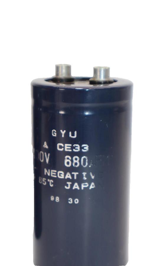 Used Gyu CE33 400V 680uF Capacitor (Lot of 2)