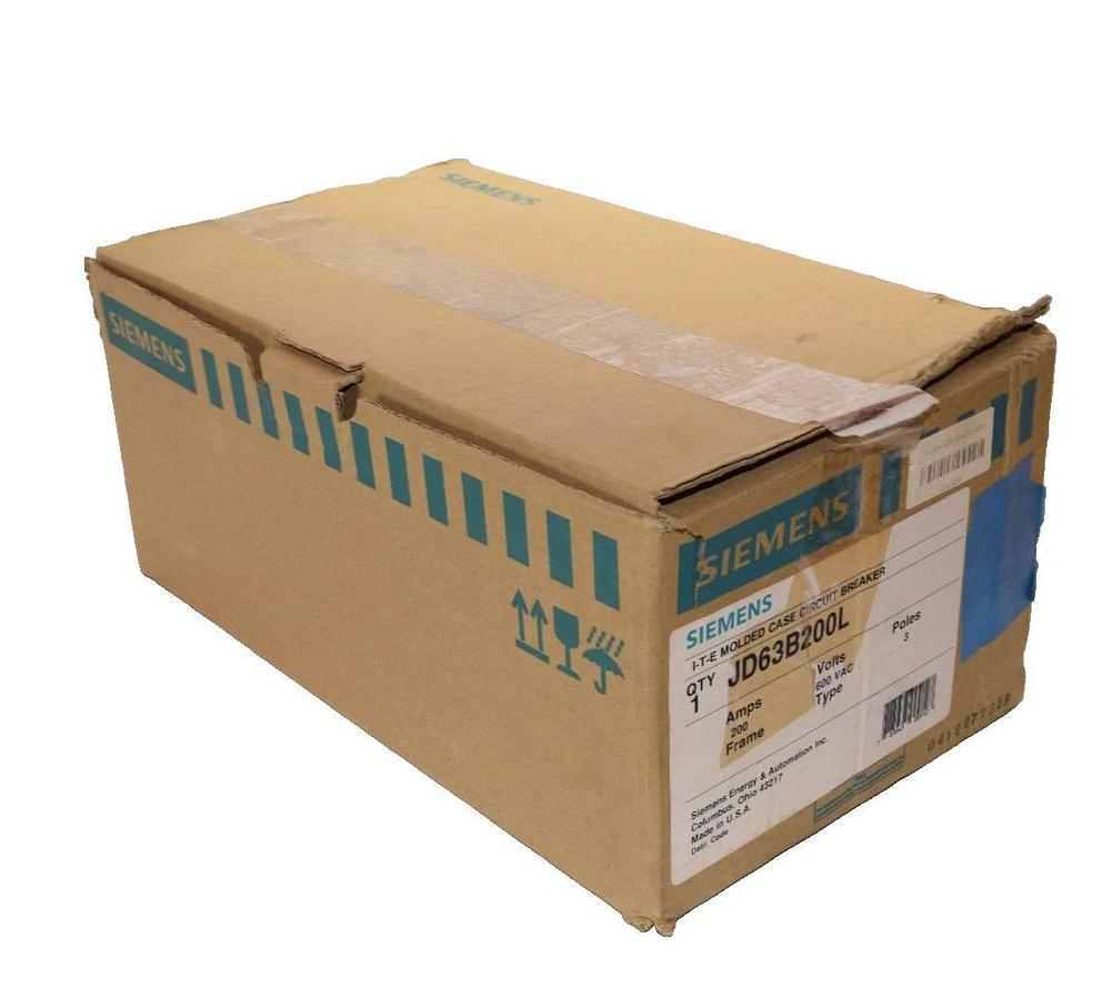 Siemens Sentron ITE Breaker 200a JD63B200L 200 Amp JD63F400 JD6-A 3p NEW