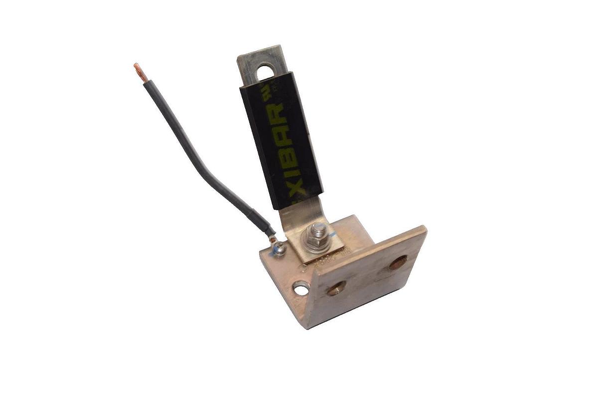 Used Xibar Buss Ground Strap Bracket BB-2885 C 2-1/2" x 3" x 1/4" 5-1/2" Strap Copper