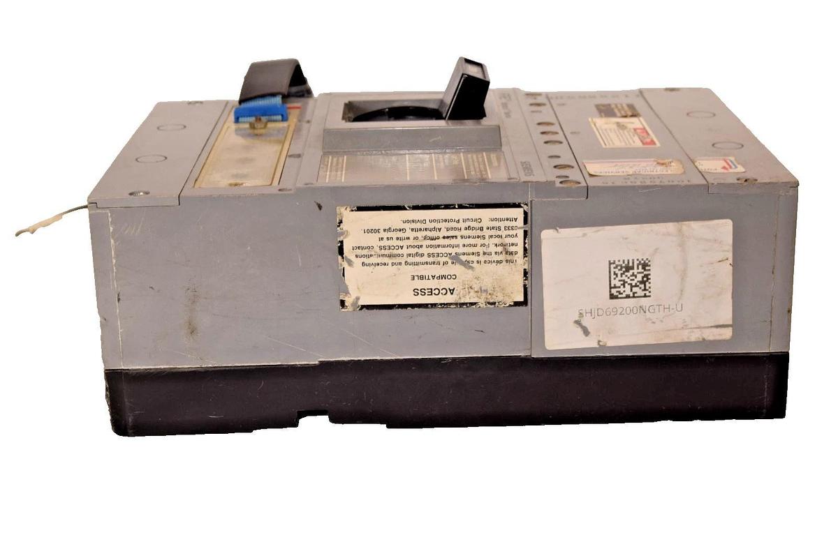 Used Siemens I-T-E Sentron Breaker 200a SHJD69200NGTH SHJD6 600v 3p 200 Amp Trip