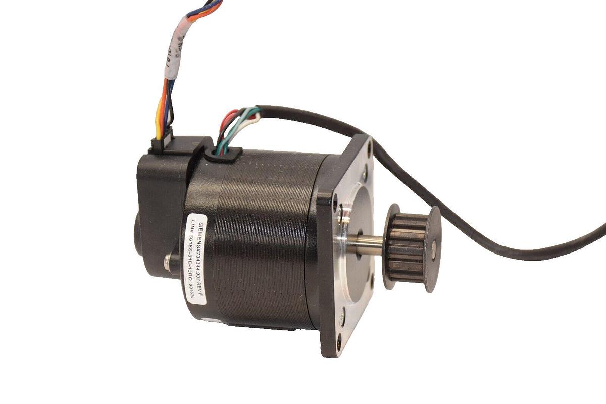 Used SIEMENS 734344.902 Rev F Stepper Motor With E5-200-250-NE-S-E-G-B