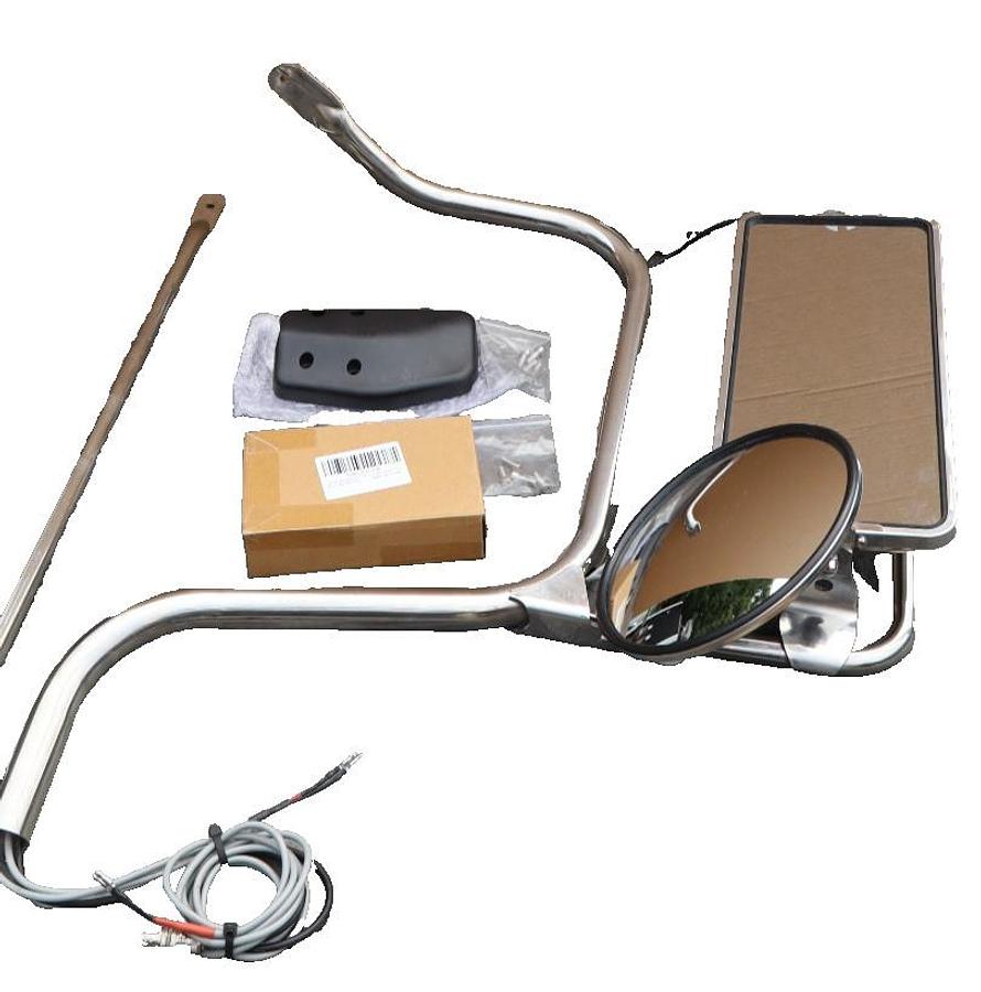Right Hand Semi Truck Wired Mirror Assembly Cab Door RH Passenger Side (NEW)