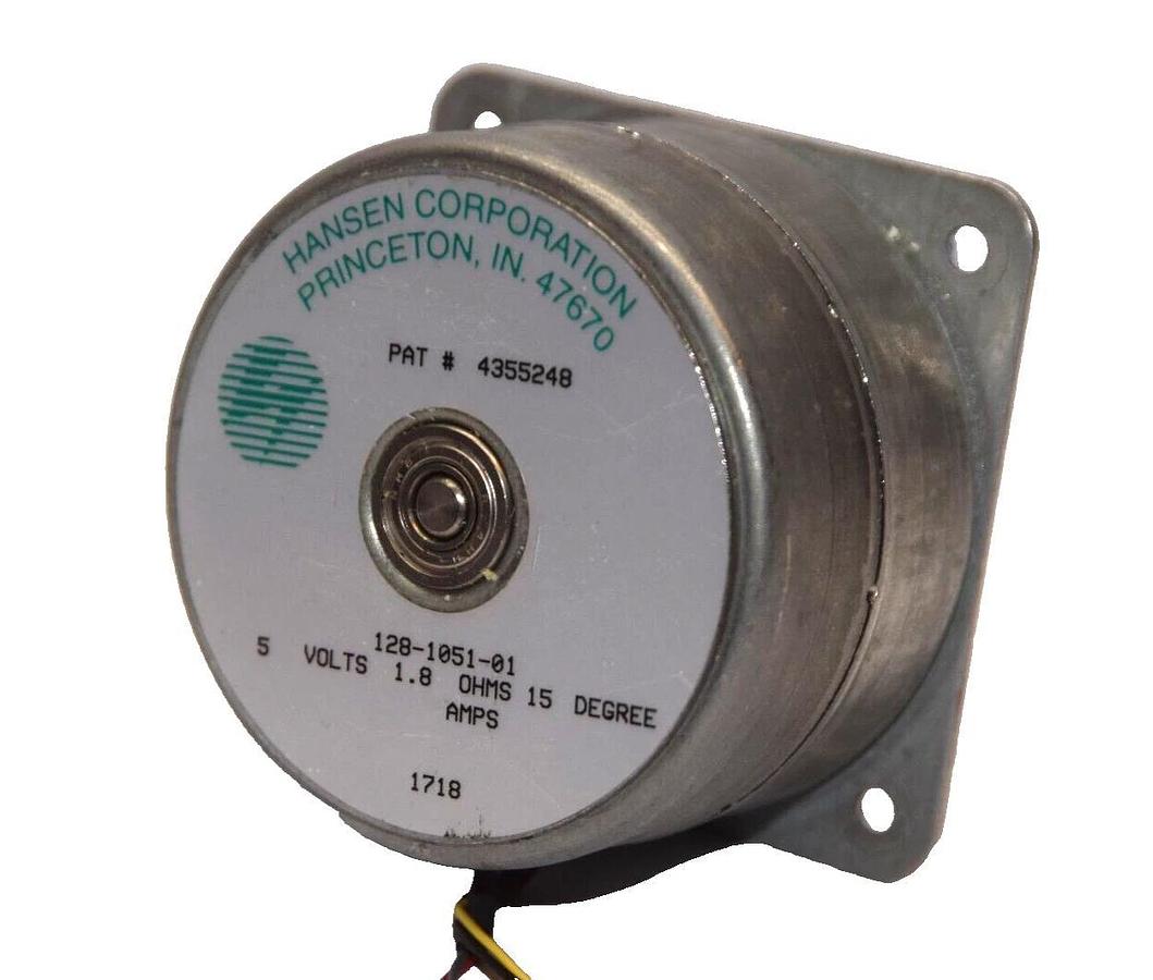 Used HANSEN CORPORATION 4355248 , 128-1051-01 5V 1.8Ω Motor