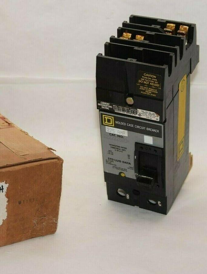 (NEW) SQUARE D Q222225BCH 225A 225 Amp A 2P Molded Case Circuit Breaker *CHIP*