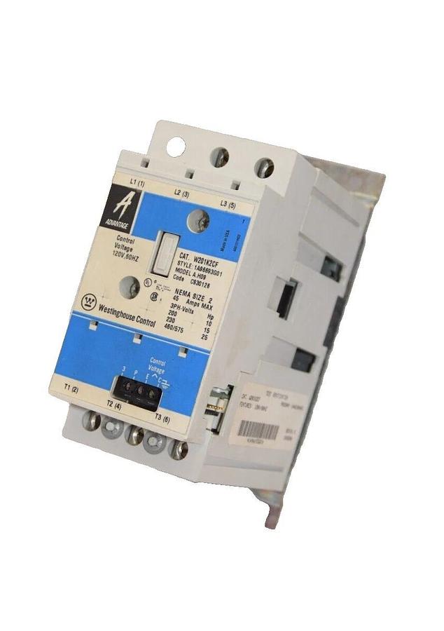 (NEW) WESTINGHOUSE W201K2CF A.H09 Size 2 45A 3Ph 120V 60Hz Coil Contactor