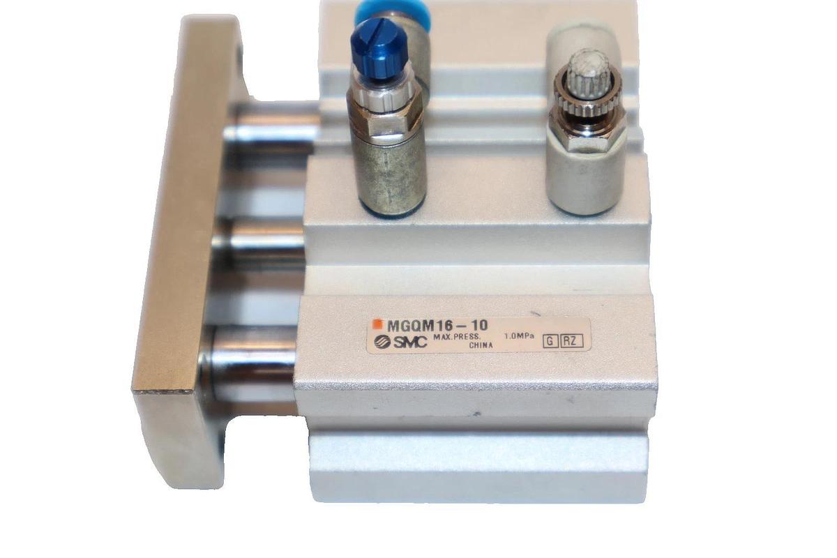 Used SMC MGQM16-10 , MGQM1610 1.0MPa Pneumatic Cylinder Slide Bearing