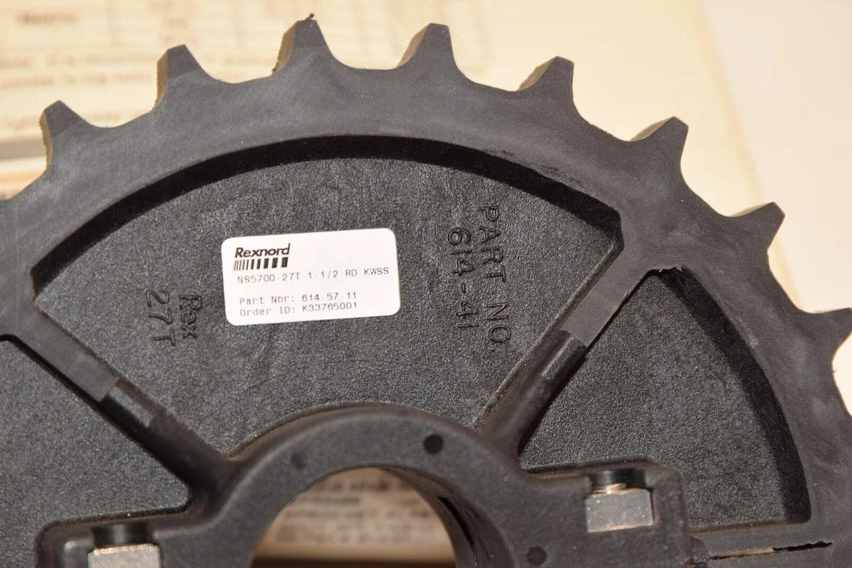 REXNORD Conveyor Sprocket  NS5700-27T 614-57-11 1-1/2 RD KWSS 27Teeth (NEW)