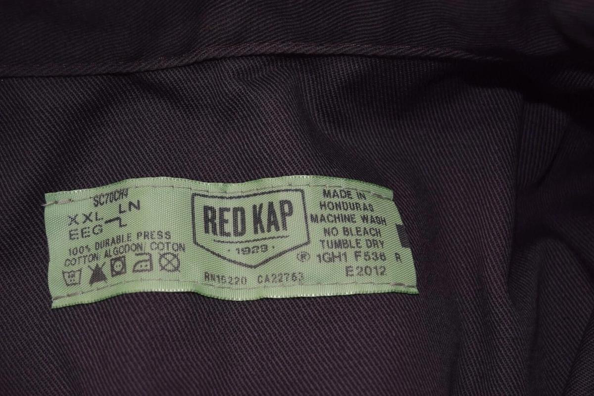 RED KAP 618 Men's Heavyweight Cotton Shirt Long Sleeve Longsleeve 2XL XXL NEW