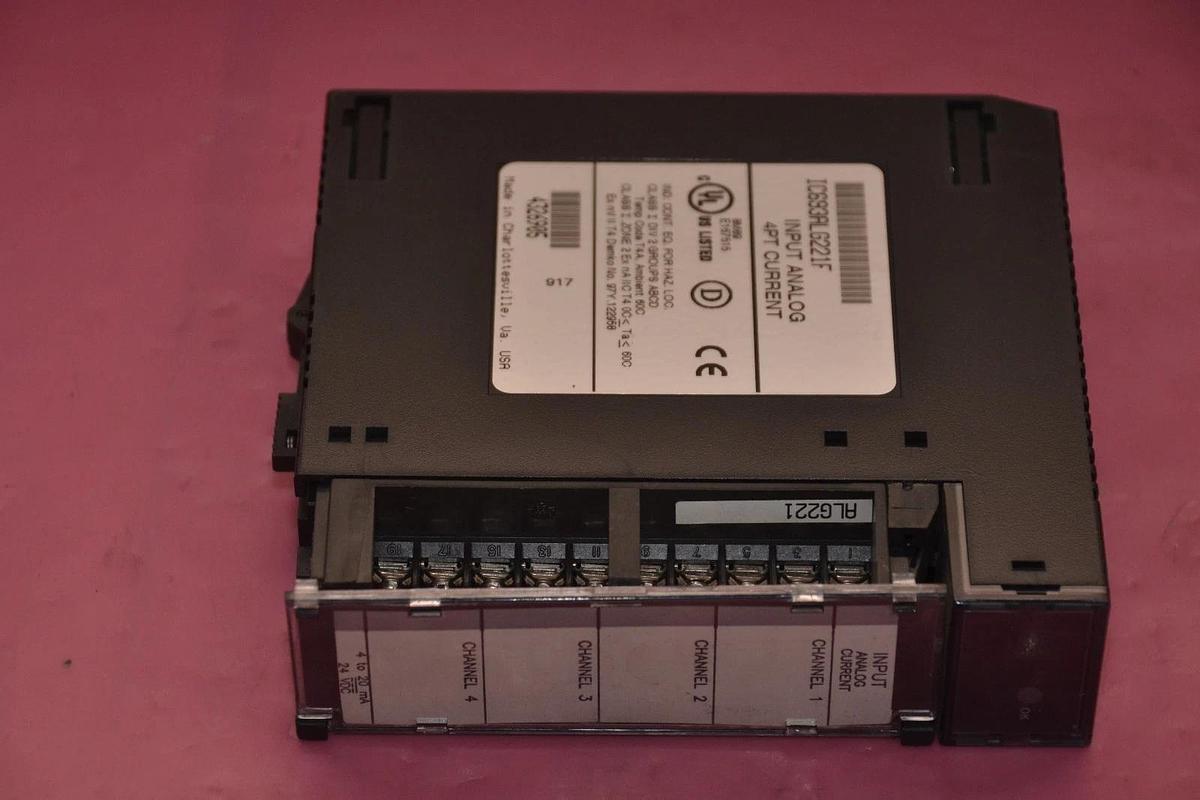Used GENERAL ELECTRIC GE IC693ALG221F INPUT ANALOG MODULE 4PT CURRENT