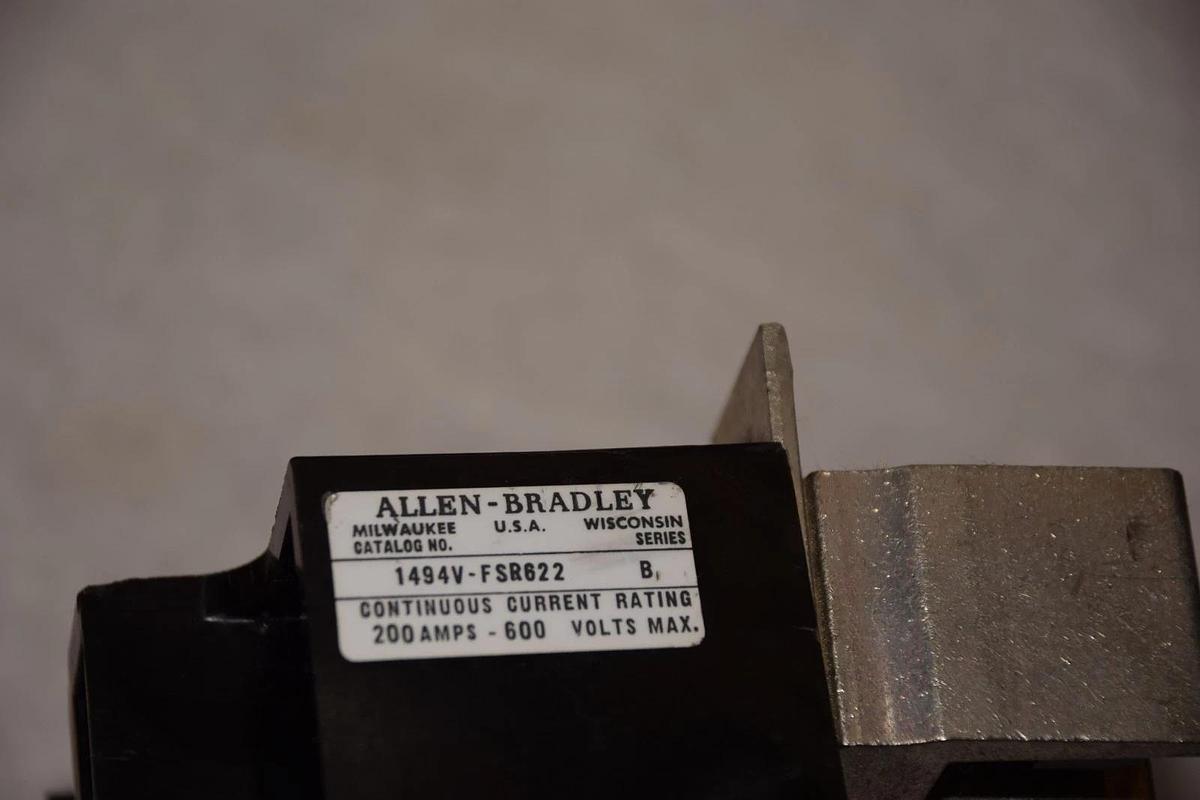 ALLEN BRADLEY 1494V-FSR622 SERIES B 200A 600V FUSE BLOCK NEW
