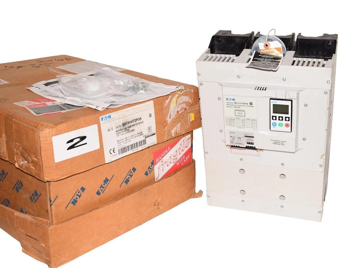 EATON Reduced Voltage Soft Starter Pump Control S811+V72P3S 700hp 600v 3ph NEW