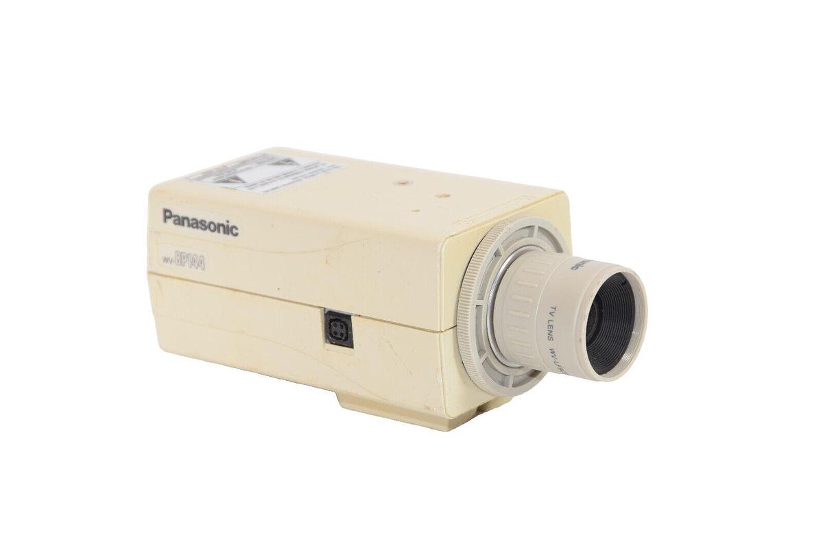 Used PANASONIC WV-BP144 24Vac 2.1W CCTV Camera With WV-LF9C3A 9mm 1:1.2 Lens