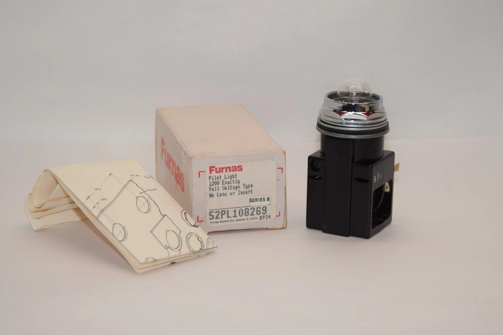 Furnas Pilot Light 52PL108269 Ser. B 120v * NEW
