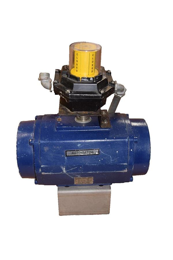 Used Flow-Tek Inc SR , SR-DA 120psi Automator , Actuator w/ Valve Position Indicator