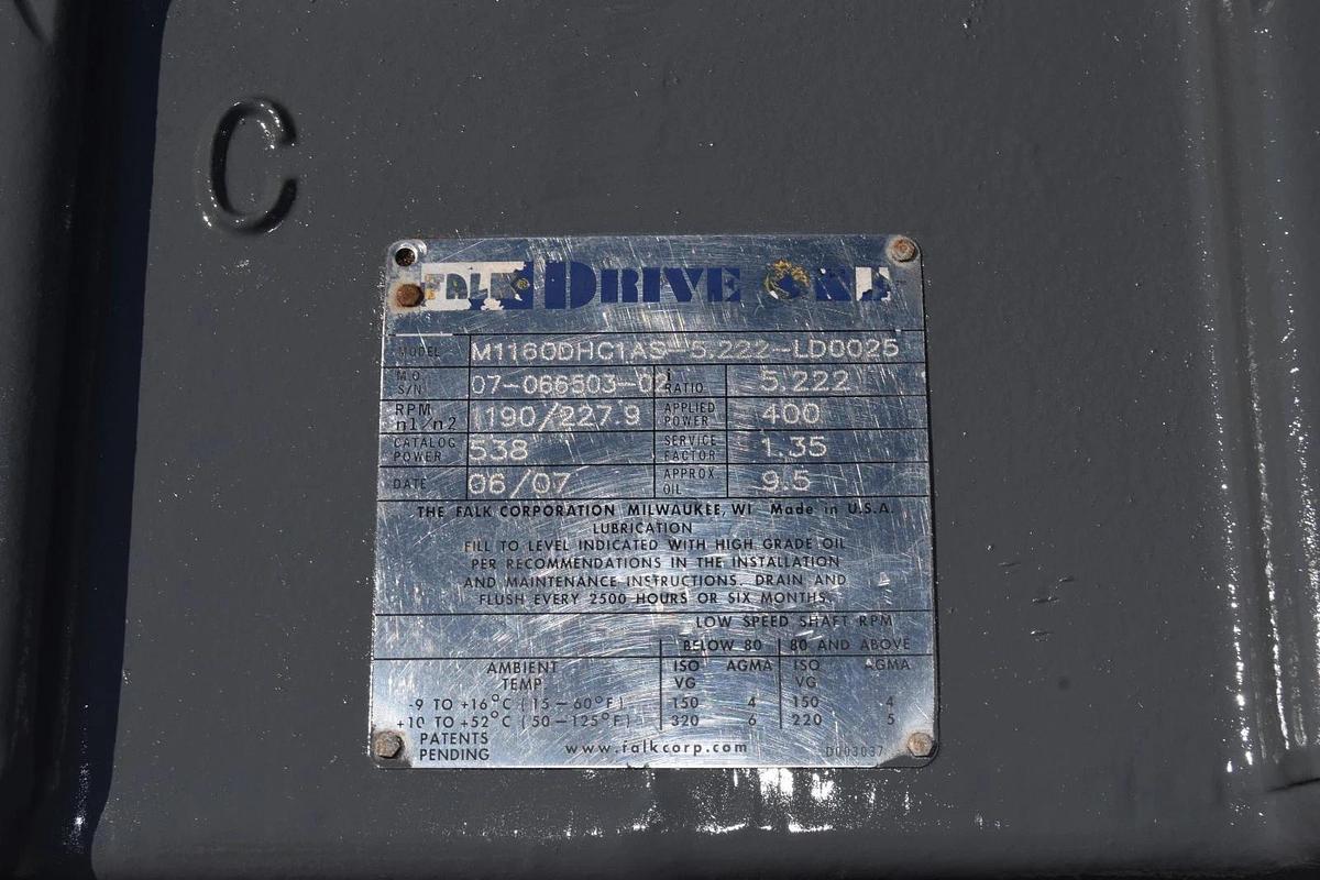 FALK Gear Drive Speed Reducer Gearbox M1160DHC1AS-5.222-LD0025 Ratio 5.222:1.35