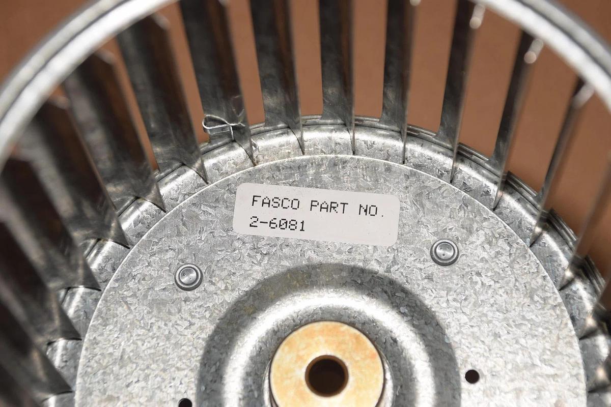 Fasco DBL Galvanized Blower Wheel 2-6081 87106081 5-1/4" D 6-7/8" W 5/16" B NEW