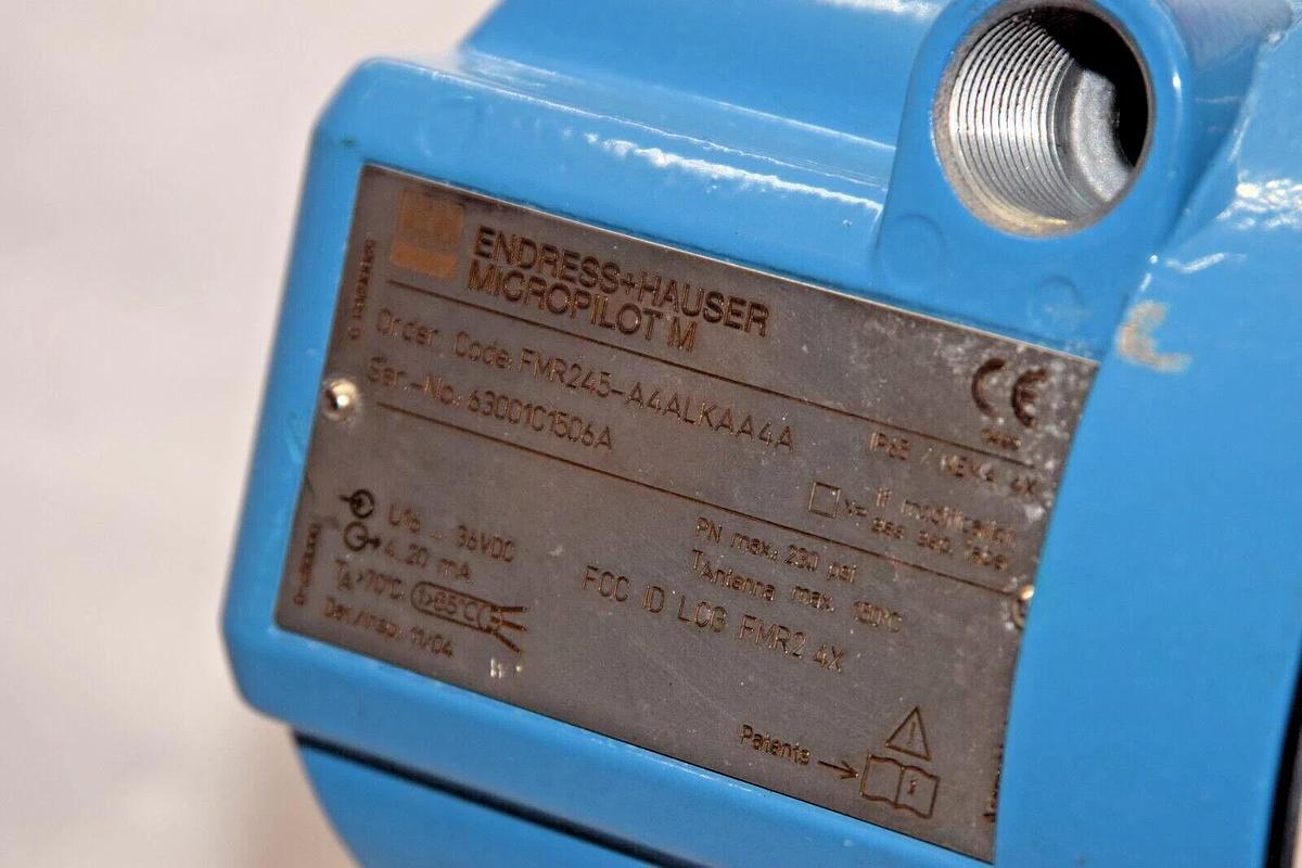 Used ENDRESS + HAUSER MicroPilot M FMR245 FMR245-A4ALKAA4A FMR245A4ALKAA4A 230psi