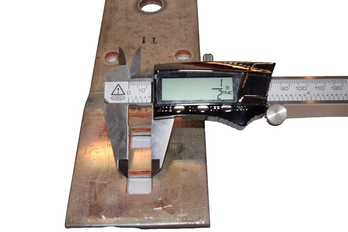 Used Buss Bar 10-1/4" x 2-7/8" x 1/4" Copper