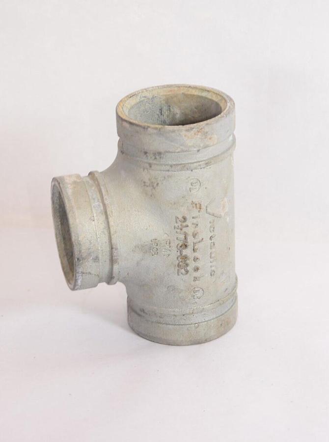 (NEW) VICTAULIC 2 1/2/73-002 C-E=3 IN FireLock Straight Grooved Tee