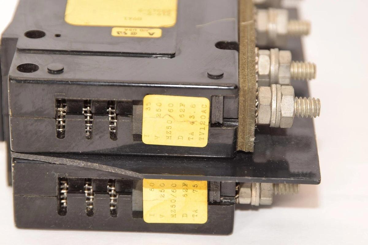 (NEW) AIRPAX 219-2-23347-2 35/60A 250V 2 Pole Circuit Breaker