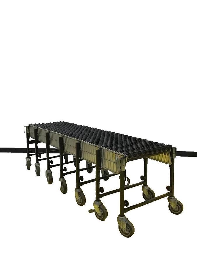 Used BEST DIVERSIFIED BEST FLEX 300 24 Gravity Skatewheel Conveyor 24" w 25' long