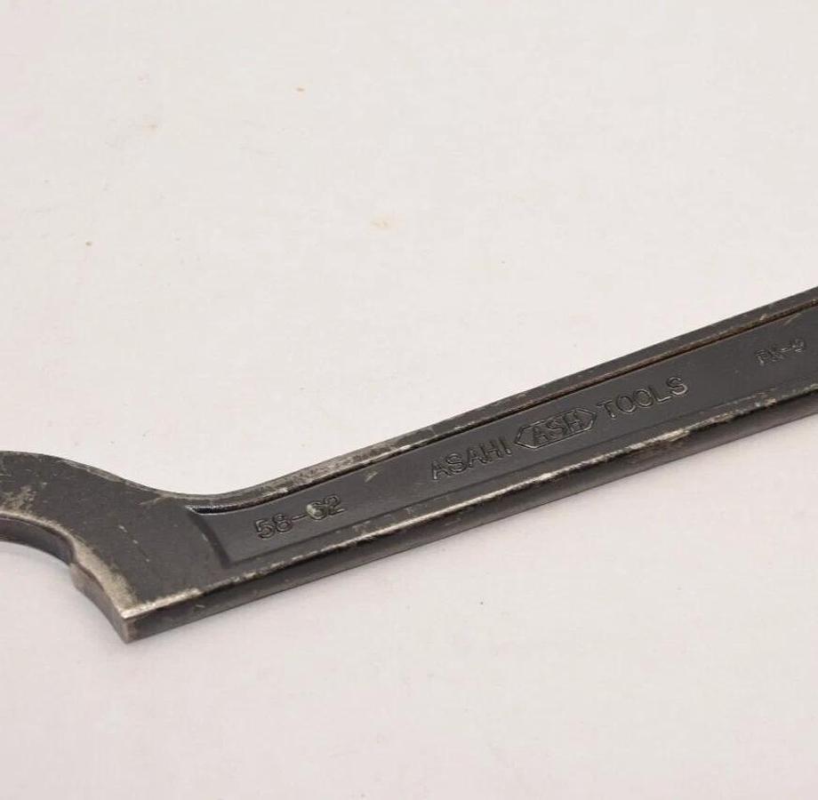 Used ASAHI / ASH TOOLS 58-62 , 58 62 Hook Spanner Wrench , Japan