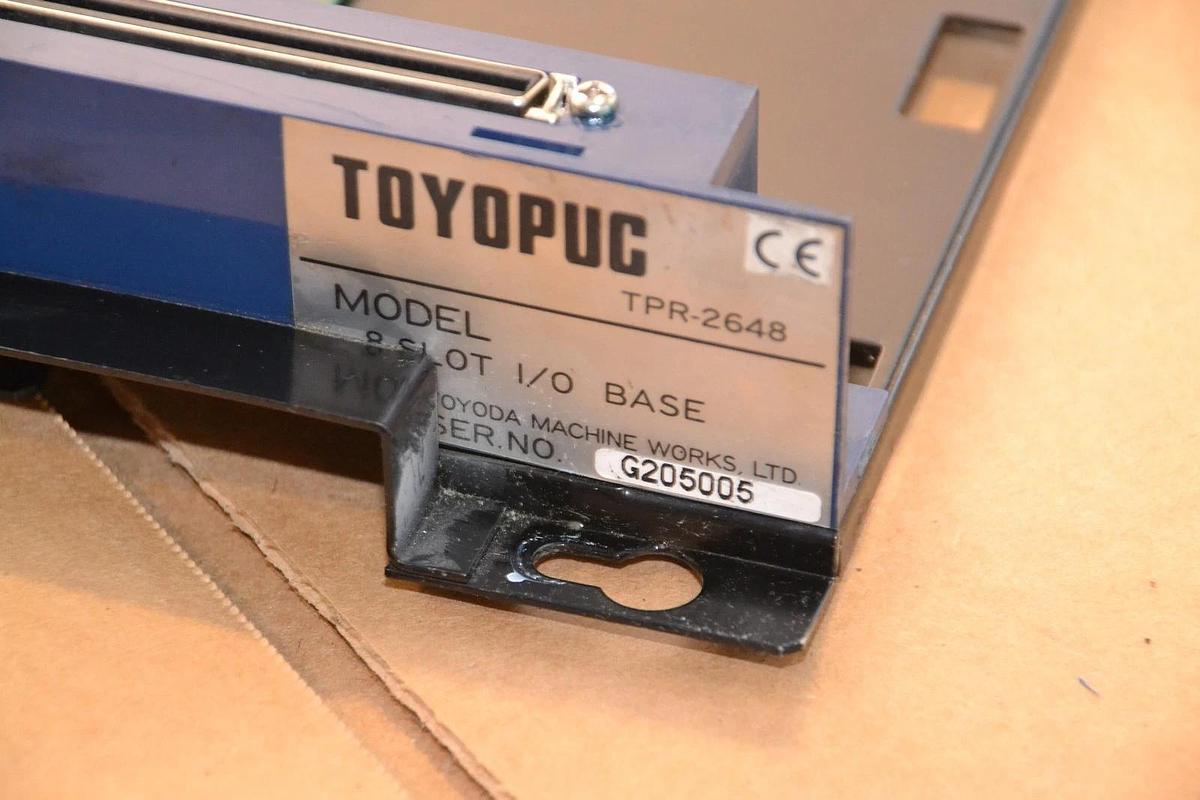 Used Toyopuc 8 Slot CPU I/O Base PLC TPR-2648