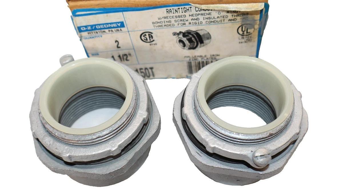 O-Z Gedney  Raintight Conduit Hub 1-1/2" CHM-150T 1-1/2" (New - Box of 2)