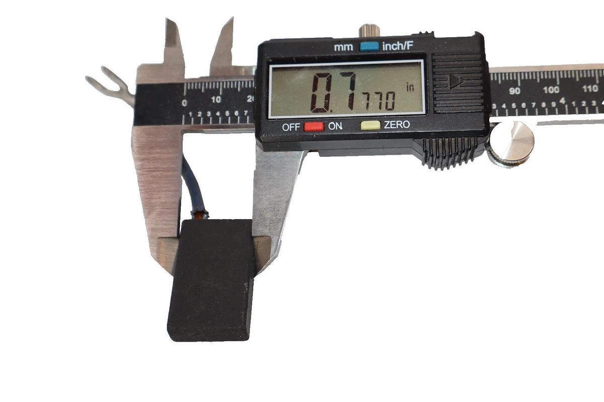 25/32" x 5/16" , 0.7770" x 0.3115" Carbon Brush (New - Lot of 2)