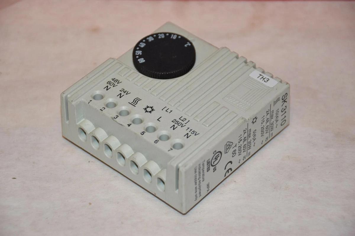 Used (LOT OF 2) RITTAL SK 3110 SK3110 10(4)A 30W TEMPERATURE CONTROL SWITCH