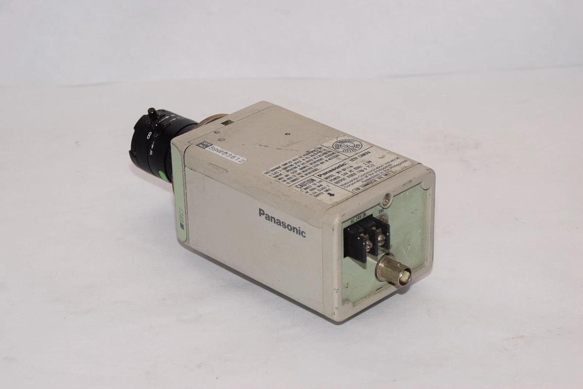 Used PANASONIC WV-BP114 24Vac 60Hz 2.3W CCTV Camera W/ Computar 3.5-8mm Lens
