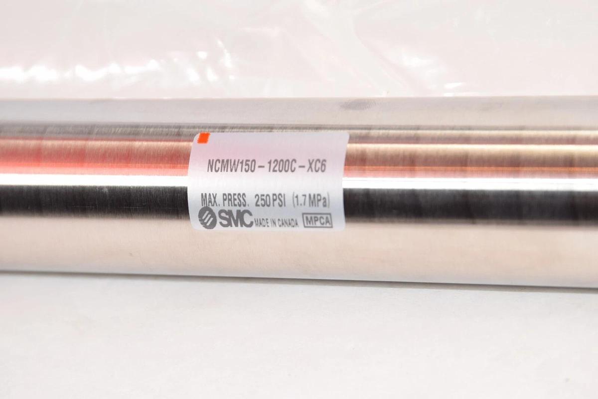 (NEW) SMC NCMW150-1200C-XC6 NCMW1501200CXC6 25psi Pneumatic Air Cylinder