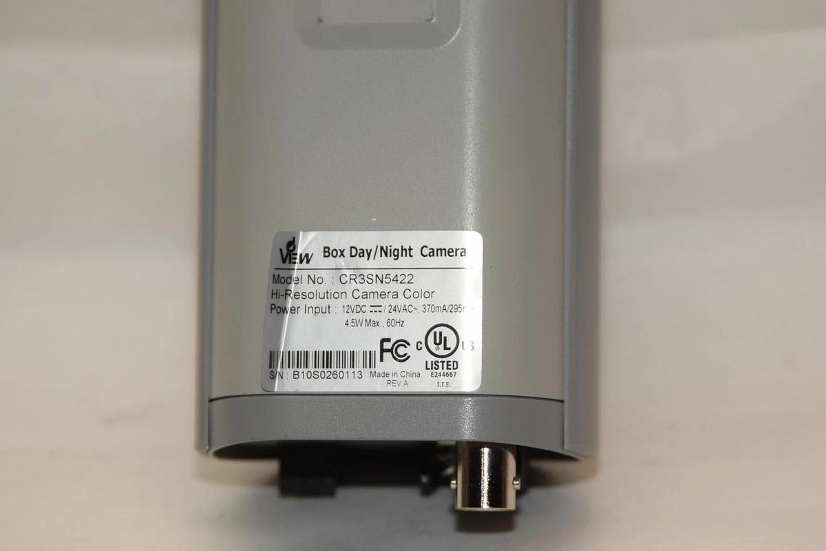 Used VIEW CR3SN5422 12Vdc 24Vac 4.5W Hi-Resolution Color Security Camera