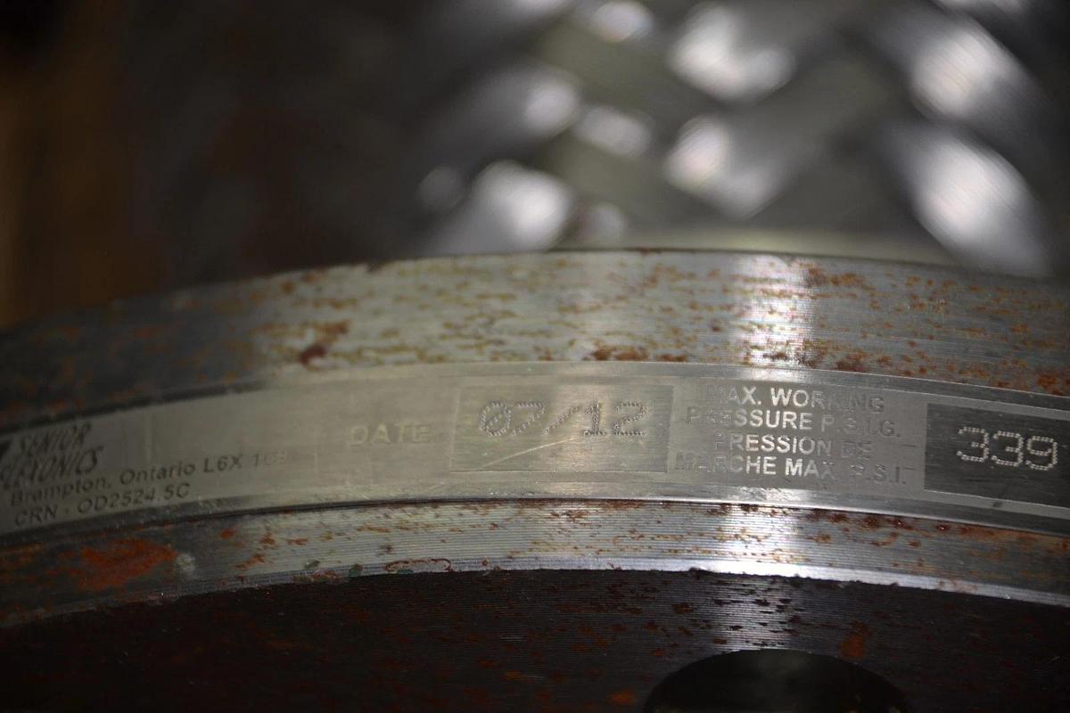 Senior Flexonics 6"x12" Expansion Joint Stainless Steel Flex  6" Flow 12" flange