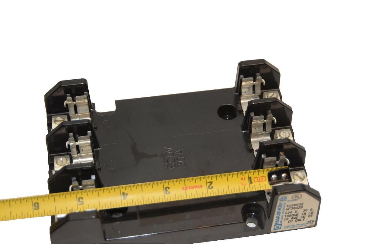 Marathon 6F30A3B 600V 30A 30 Amp Fuse Holder (New)