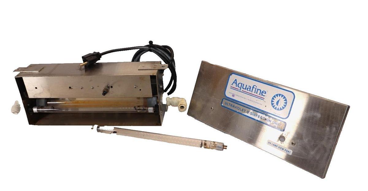 Used AQUAFINE CORP. SP-1 , SP1 120V 60Hz 0.14A Ultraviolet Disinfection Unit