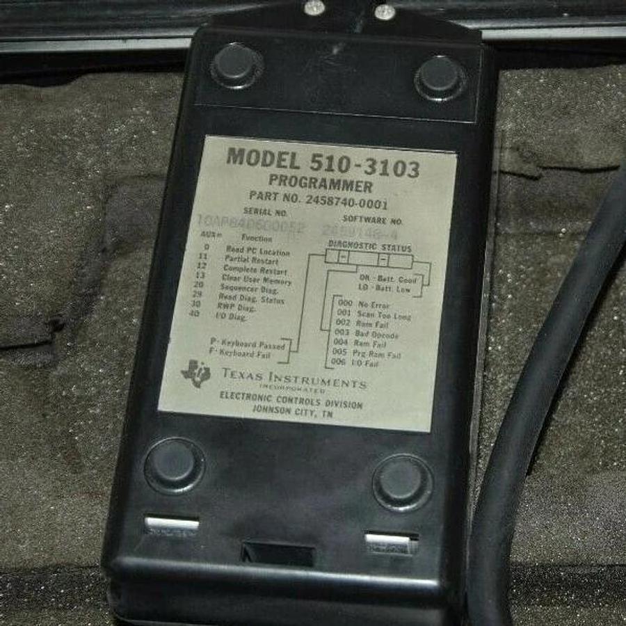 Used TEXAS INSTRUMENT 510-3103 2458740-0001 Model 510 Handheld Programmer