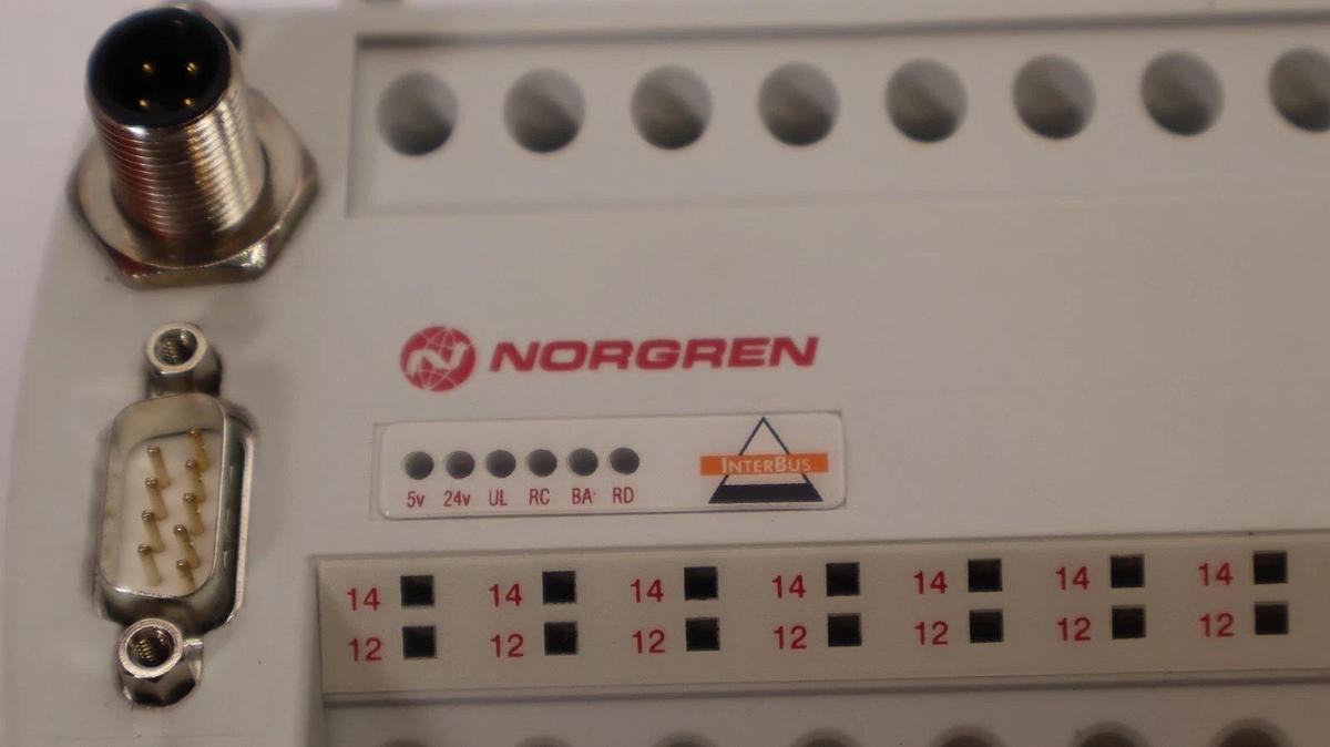 Norgren VM10IBFNB00080 , VM10IBFNB-00080 Tophat Base for 8 Stat. Sol Valve (New)