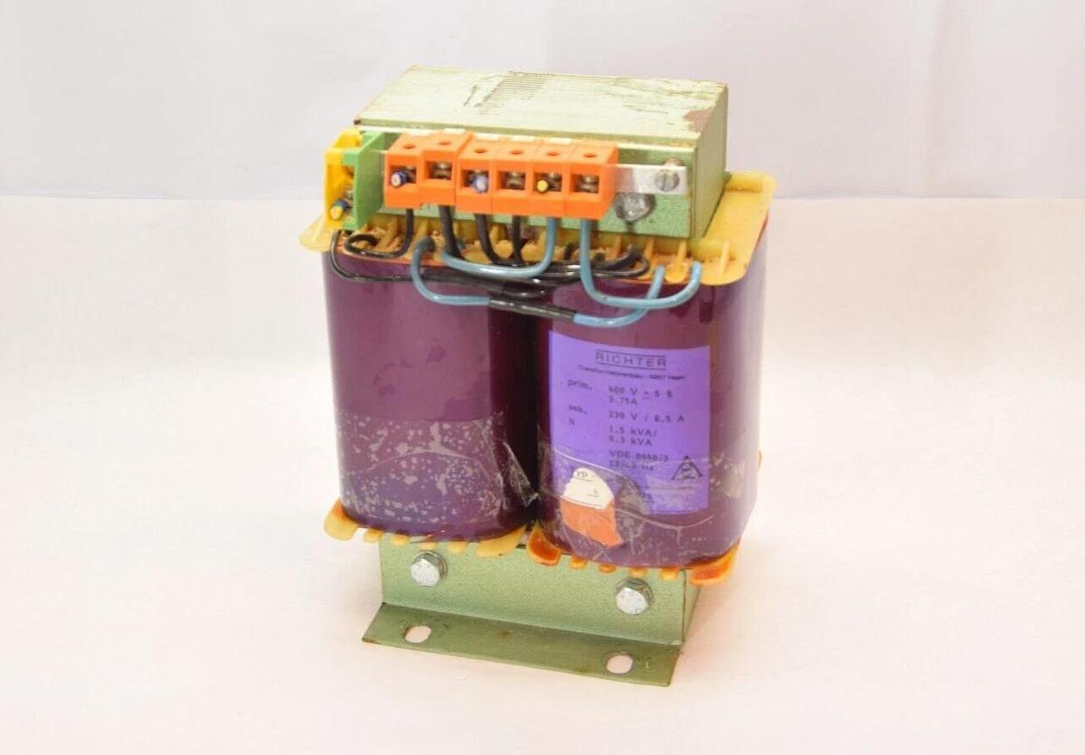 Used RICHTER 2404 887 130-025 400V/3.75A 230V/6.5A Transformer